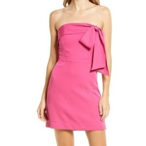 Sam Edelman Strapless Dress Fuschia